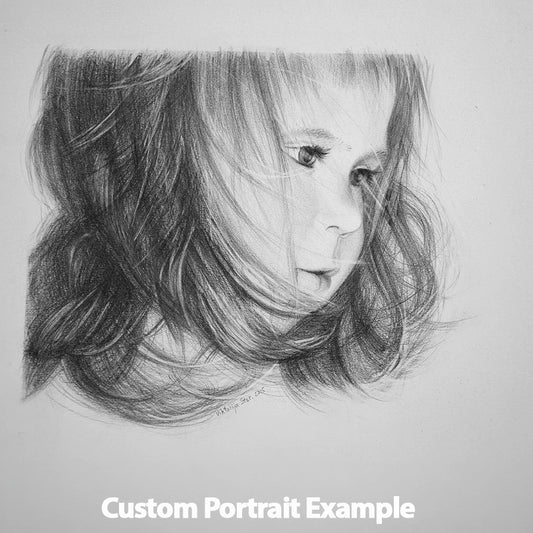 Custom Child Portrait from Your Photo (Graphite Pencil)