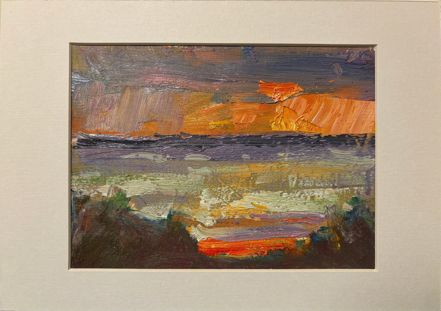 Orange Immersion. Triptych