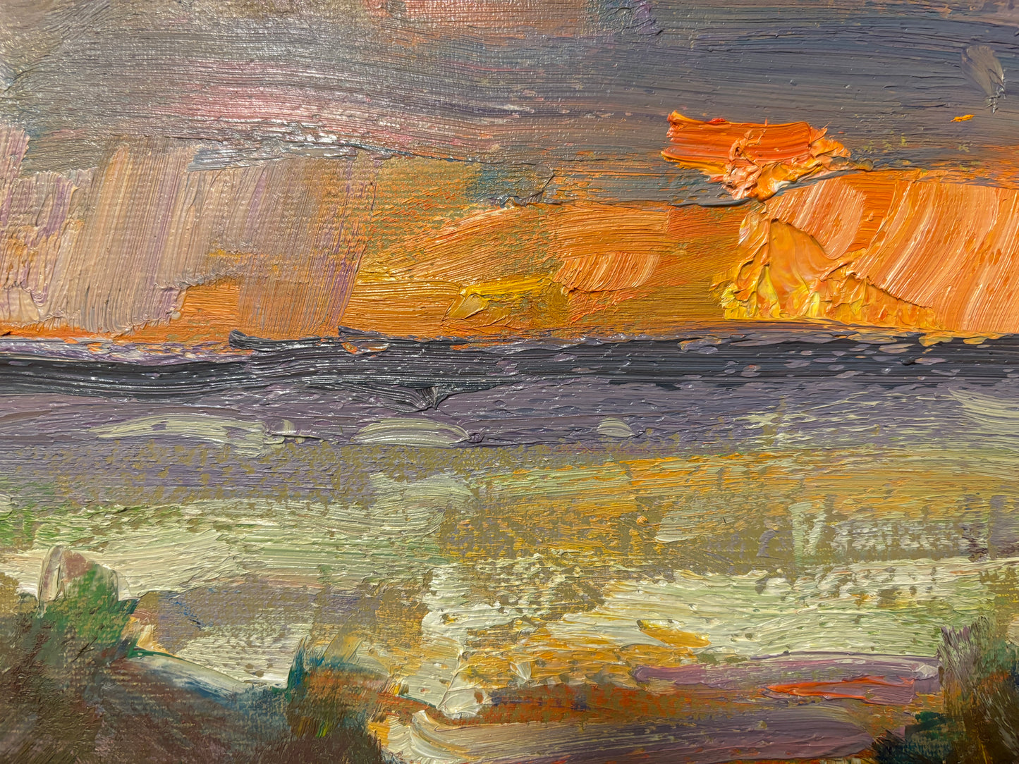 Orange Immersion. Triptych