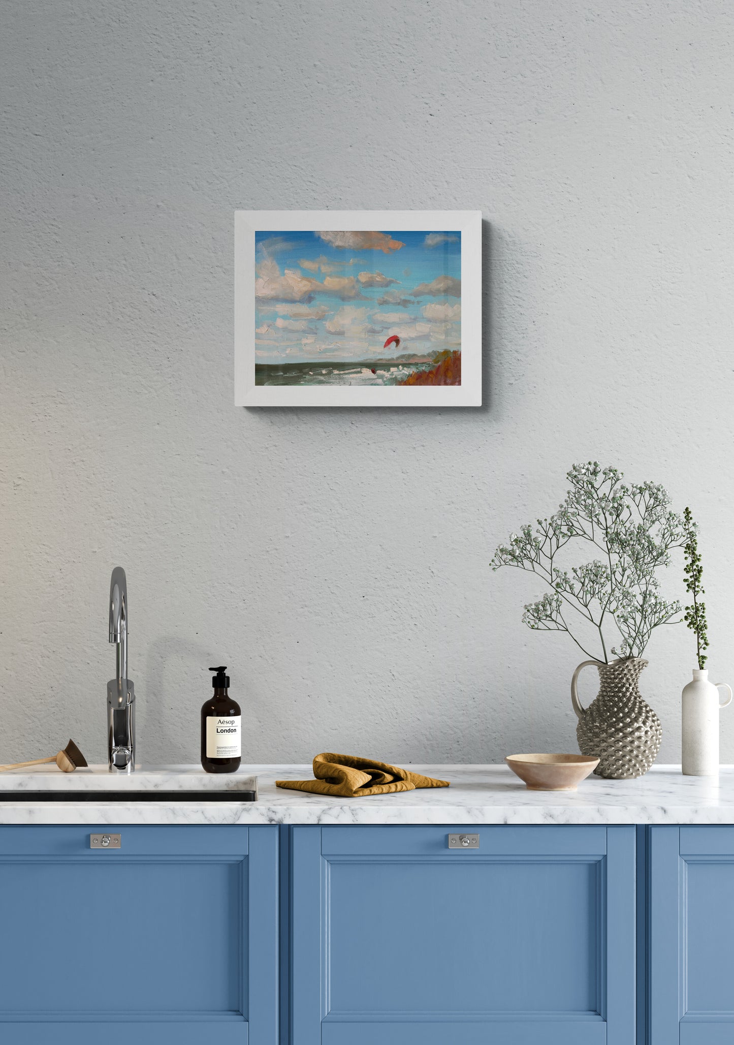 Windy day by the sea