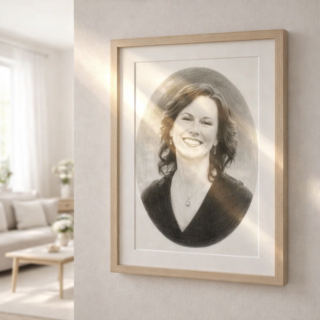 Custom Portrait from Your Photo (Graphite Pencil)