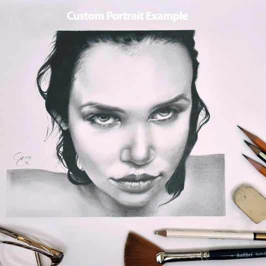 Custom Portrait from Your Photo (Graphite Pencil)